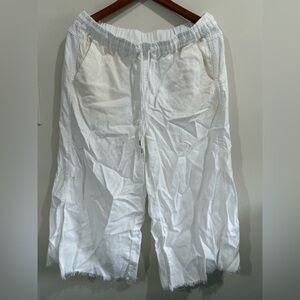 Women's White Casual Overalls